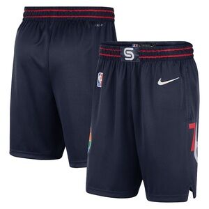 Nike Philadelphia 76ers Nike 2021/22 City Edition Swingman Shorts - youth
